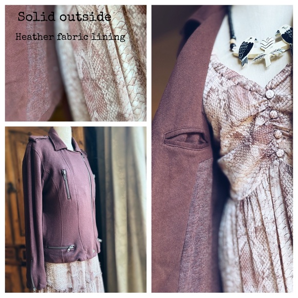 Chaser Moto Sweatshirt Fabric Jacket - Picture 9 of 11